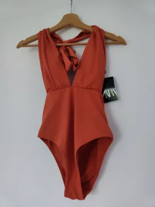 Costume da bagno Zara arancione taglia M nuovo