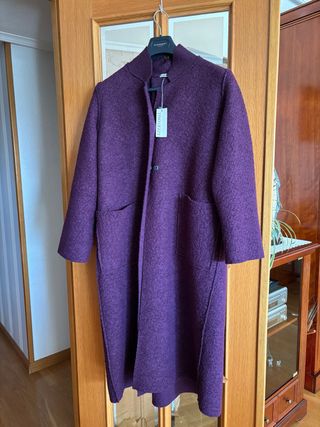 Abrigo Tino Giazzzi Morado Talla M Nuevo