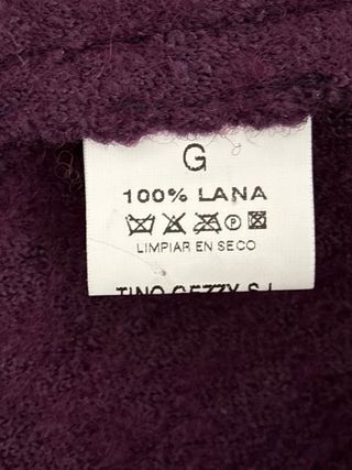 Abrigo Tino Giazzzi Morado Talla M Nuevo