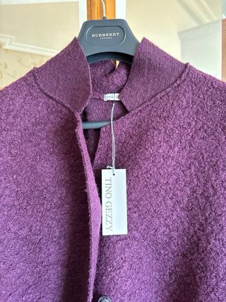 Abrigo Tino Giazzzi Morado Talla M Nuevo