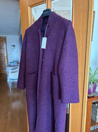 Abrigo Tino Giazzzi Morado Talla M Nuevo