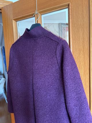 Abrigo Tino Giazzzi Morado Talla M Nuevo