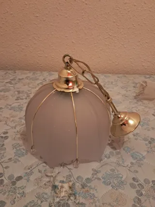 Lámpara de techo colgante de cristal