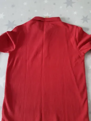 Polo Zara niño manga larga rojo