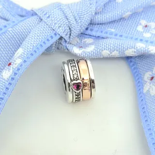 CHARM ARCOS COLORES ROSE GOLD