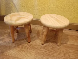 Taburete banqueta de madera