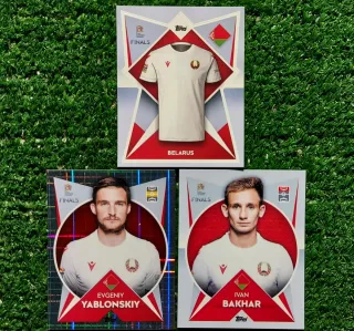 3 figurine Topps Nations League Bielorussia