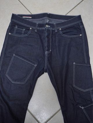 Jeans Cargo Blu Uomo