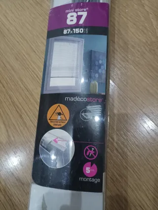 Persiana veneziana in alluminio bianco 87 cm