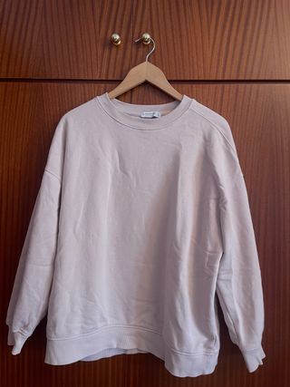 Sudadera Stradivarius Rosa Talla M