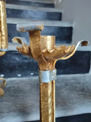 Coppia grandi candelabri Stile Brutalista