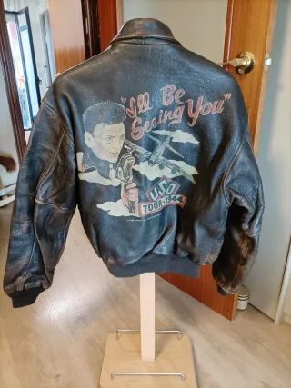 Chaqueta Avirex A-2 Original 1990 Talla L,