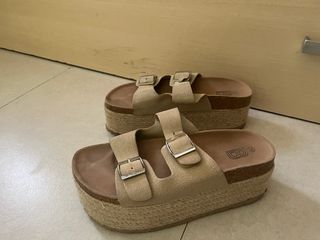 Sandalias con plataforma Bossanova Beige Talla 39