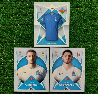 3 figurine Topps Nations League Azerbaijan