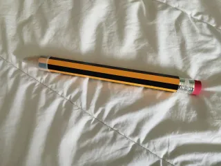 Lápices gigantes decorados