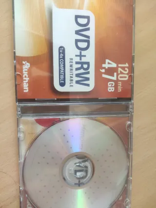 6 DVD+RW vírgenes Auchan 4.7GB 120min