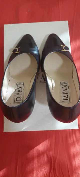 Scarpe R. Fabi Decolté Pelle Nera Tg 35