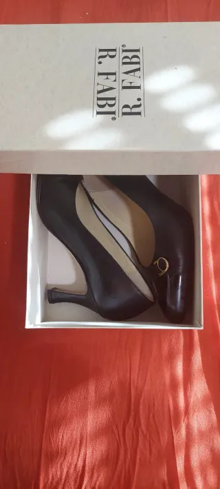 Scarpe R. Fabi Decolté Pelle Nera Tg 35