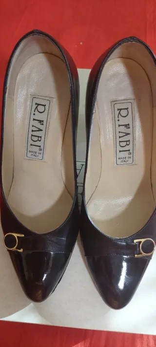 Scarpe R. Fabi Decolté Pelle Nera Tg 35