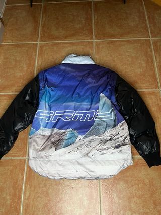 Abrigo Grimey Reflectante Verde/Plata