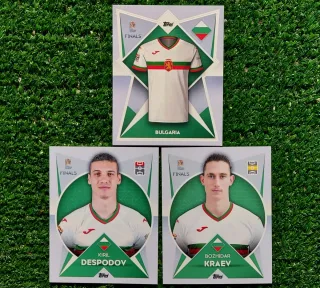 3 figurine Topps Nations League Bulgaria