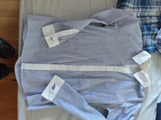 Camicia ragazzo quadri blu e bianchi