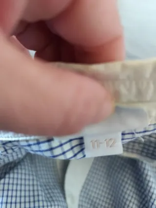 Camicia ragazzo quadri blu e bianchi