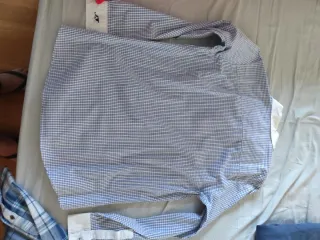 Camicia ragazzo quadri blu e bianchi