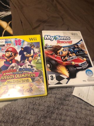 Nintendo Wii con 2 controles y juegos