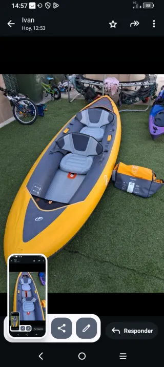 Kayak hinchable