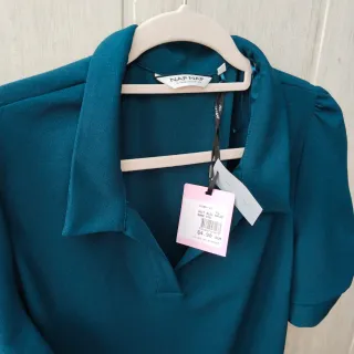 Vestido Naf Naf t.42-44 Verde Azulado