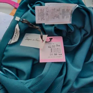 Vestido Naf Naf t.42-44 Verde Azulado