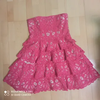 Vestido fiesta Derhy fucsia. LEER