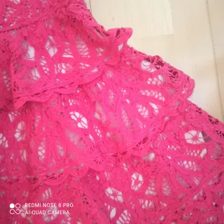 Vestido fiesta Derhy fucsia. LEER