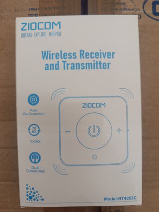 Transmisor y receptor inalámbrico Ziocom 2 en 1