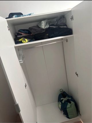 Armario Blanco 3 Puertas con Cajones