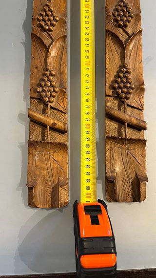 Posate decorative in legno intagliato