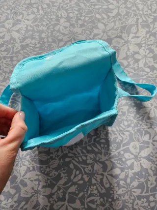 Bolso Frozen azul y blanco