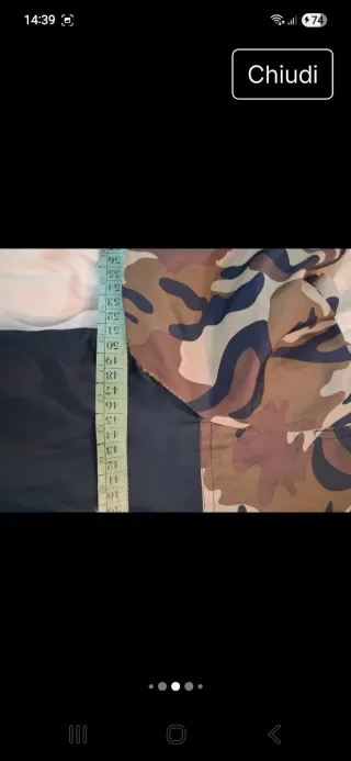 Giubbotto uomo camouflage e nero