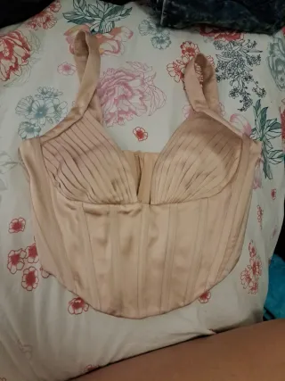 2 Corsets Talla M Beige y Rosa