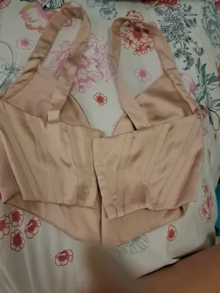 2 Corsets Talla M Beige y Rosa