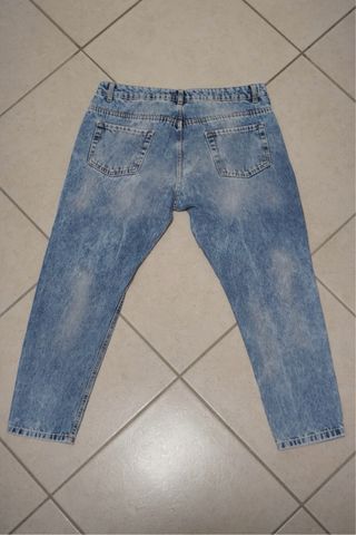 Jeans Uomo Blu Slavato