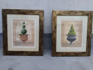 Coppia di quadri decorativi