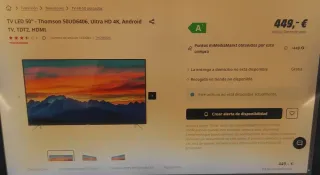 Televisor Thomson 50 Negro