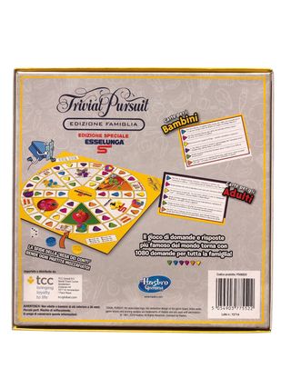 Gioco tavolo Trivial Pursuit famiglia adultu bimbi