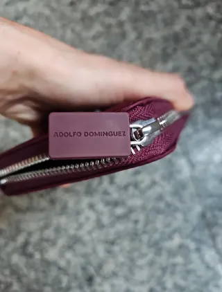 Cartera Adolfo Domínguez Roja Sin Estrenar