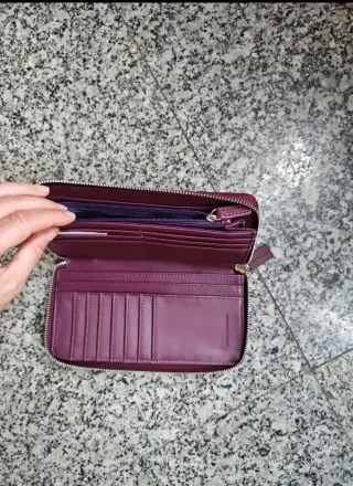 Cartera Adolfo Domínguez Roja Sin Estrenar