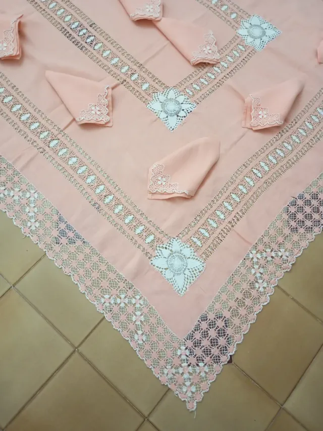 Mantelería canaria casa de los balcones