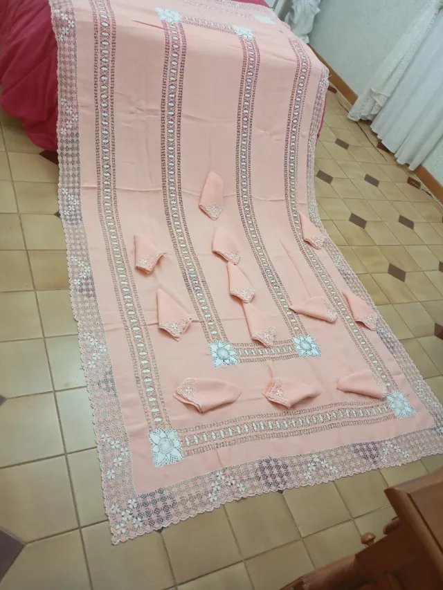 Mantelería canaria casa de los balcones