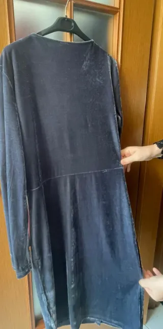 Vestito velluto donna elasticizzato